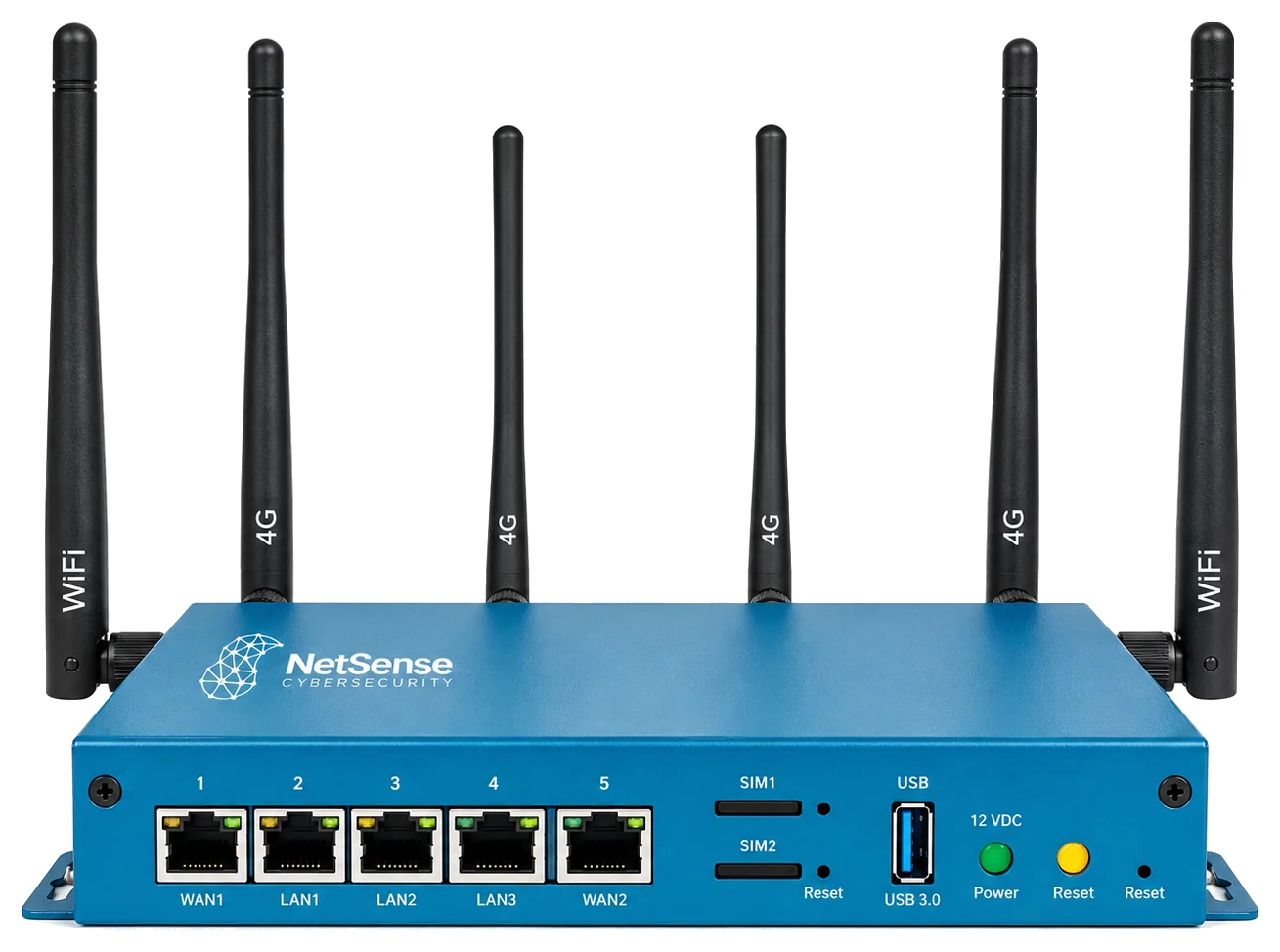 NetSense Edge Pro C2 appliance, front and rear