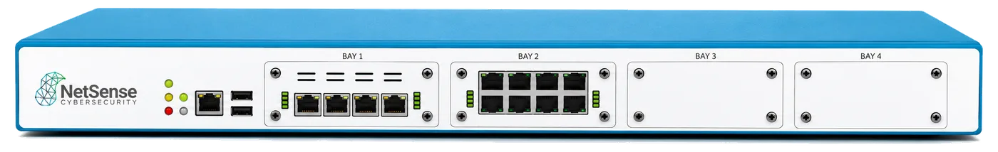 NetSense Guard 750X appliance, front and rear